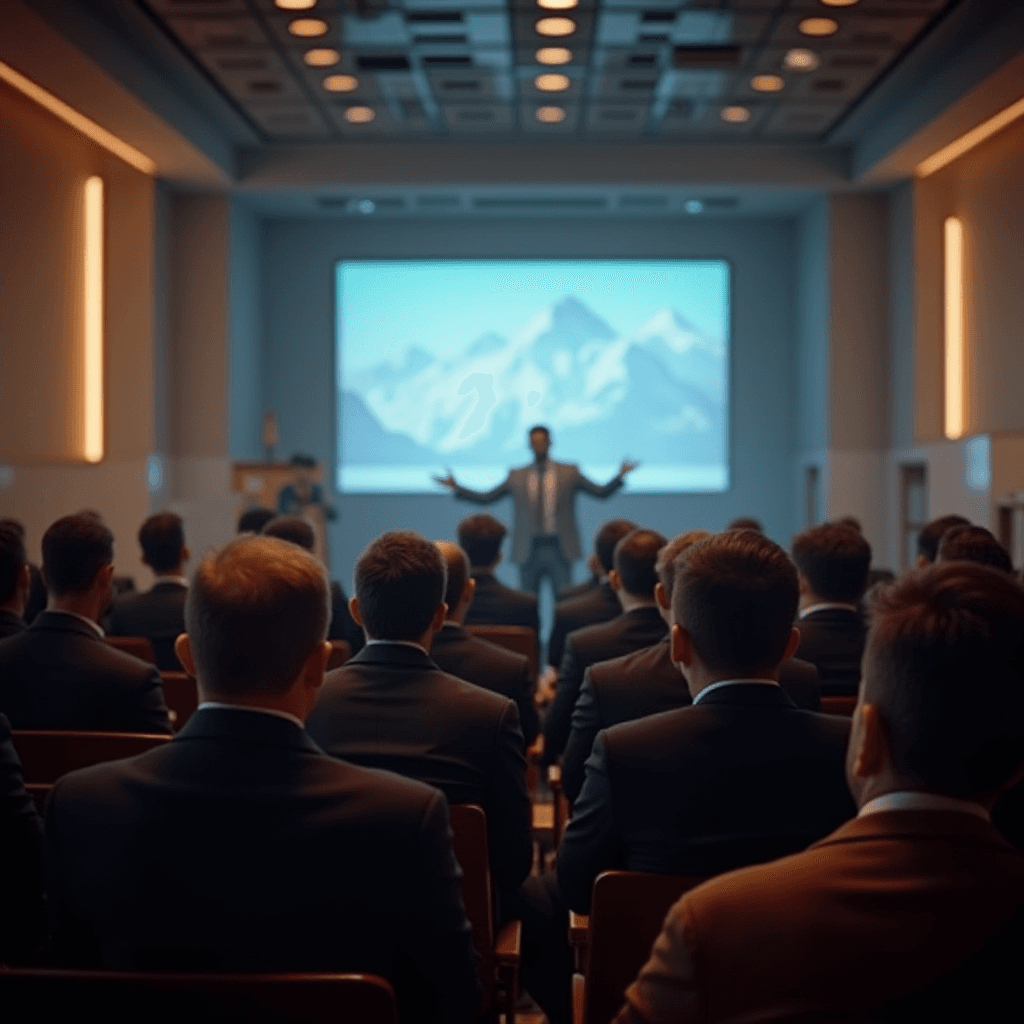 Business Presentations in Conference Halls