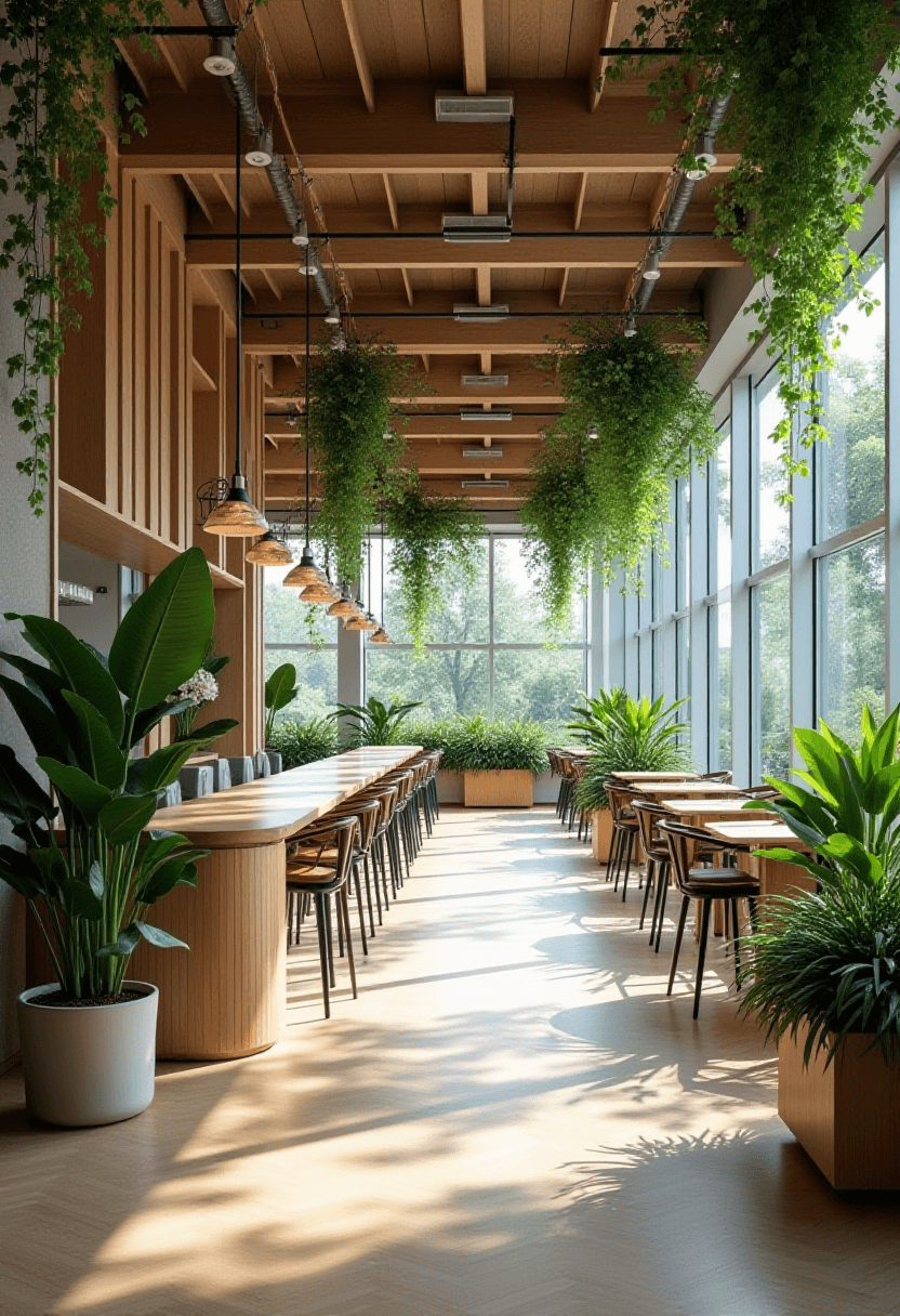 Plant Office Cafeteria Interior