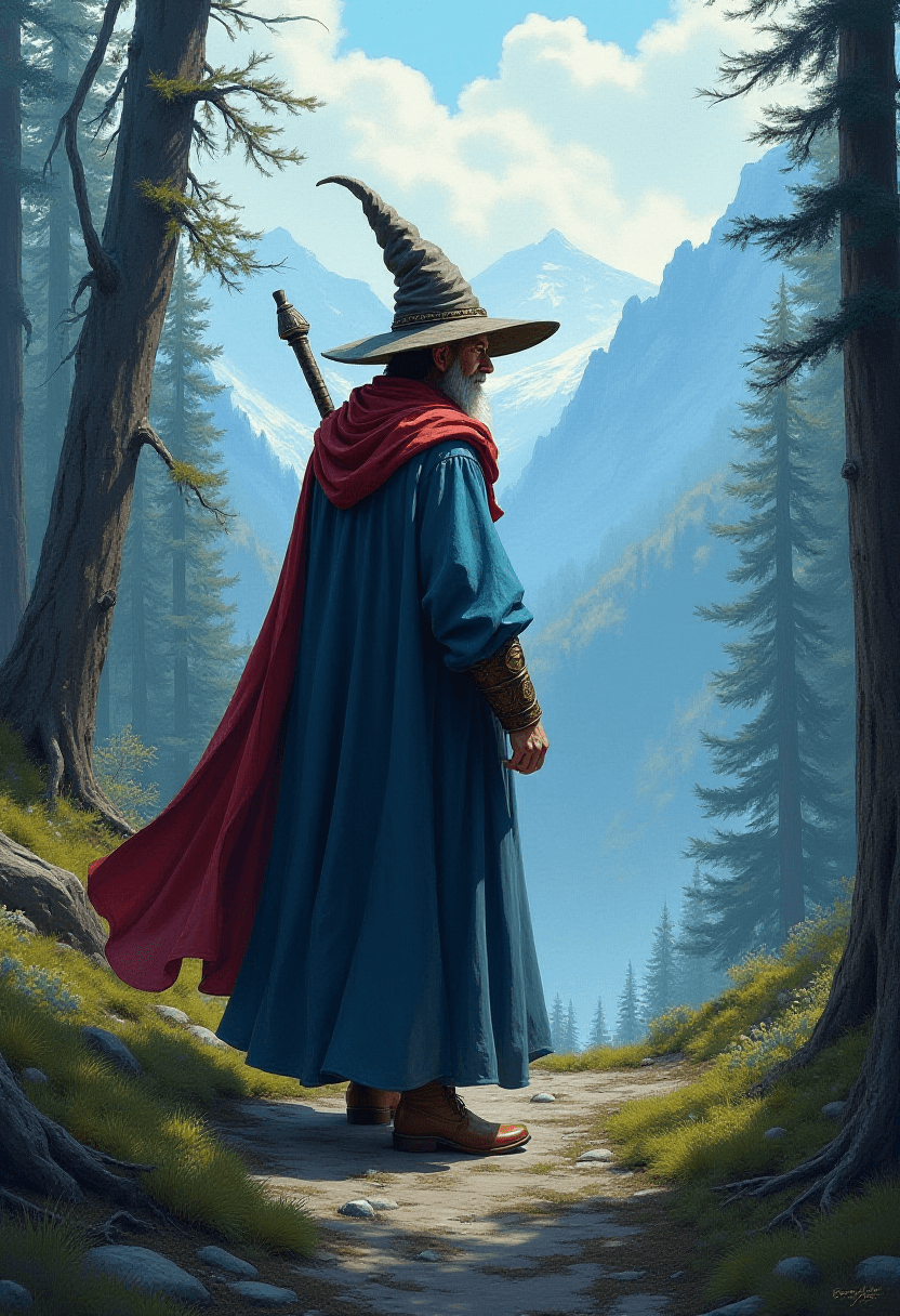 Wizard in Enchanted Forest Portait