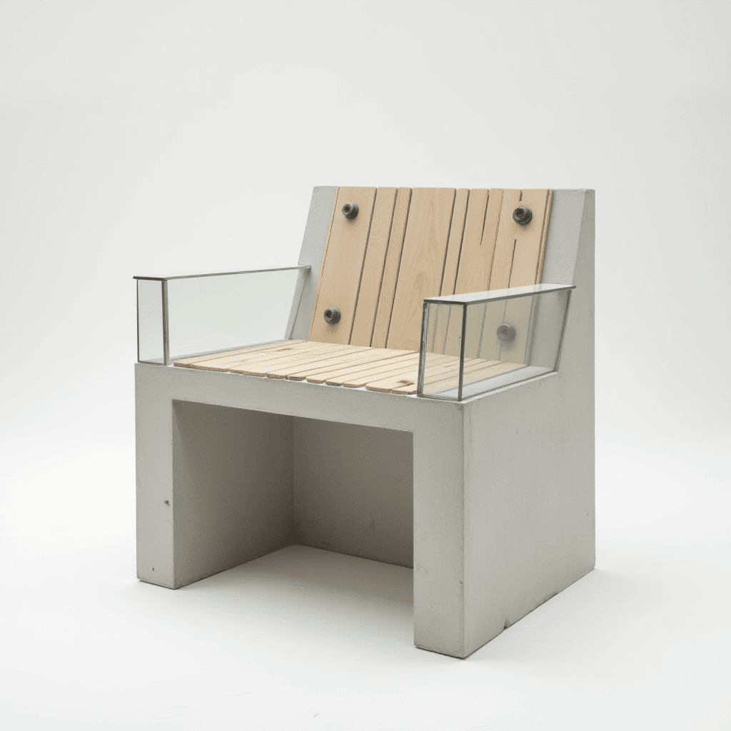 Chair Design Inspired by Tadao Ando and Kengo Kuma