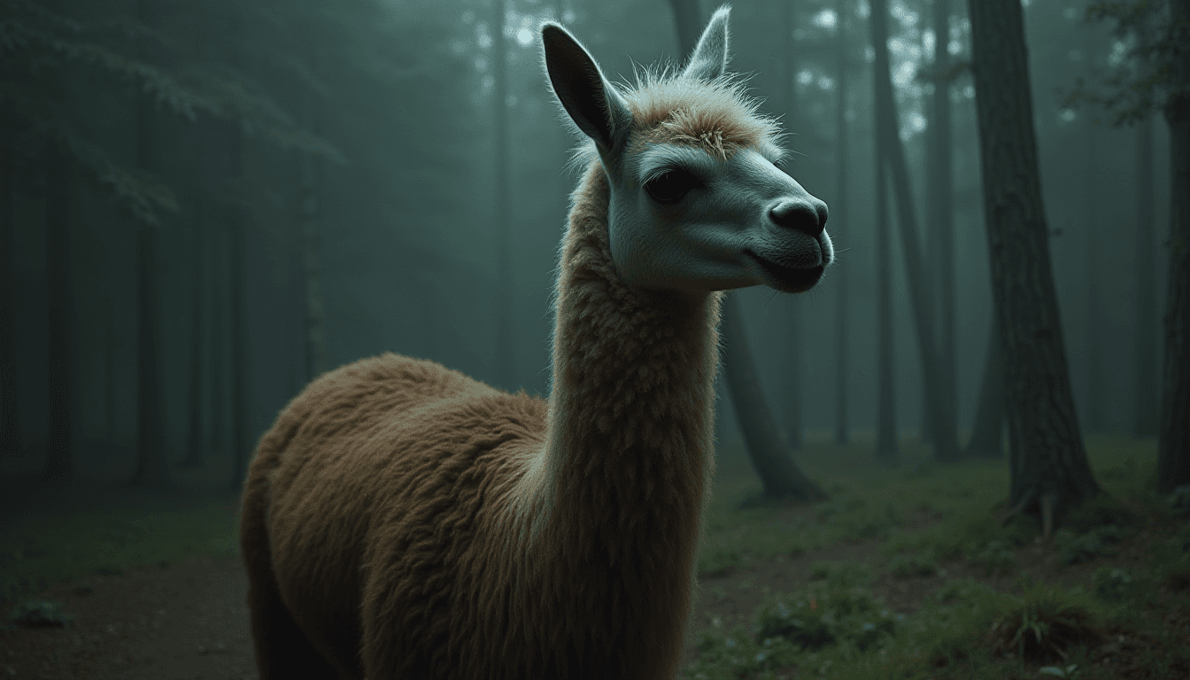 Llama Horror Scene