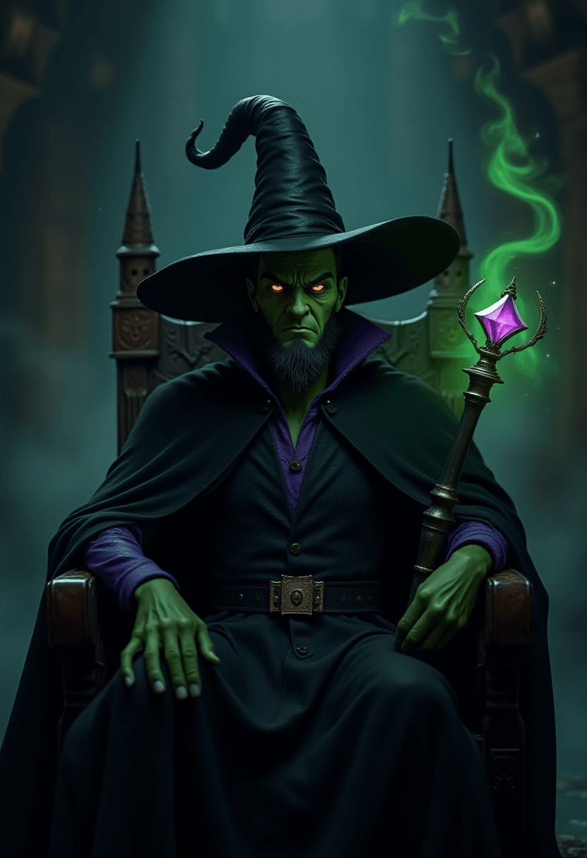 Evil Wizard with Dark Magic