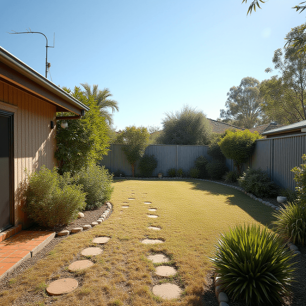 Wudinna House Back Yard Scene