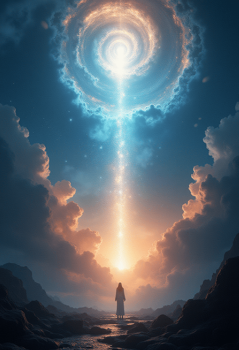 Epic Digital Artwork of Divine Power