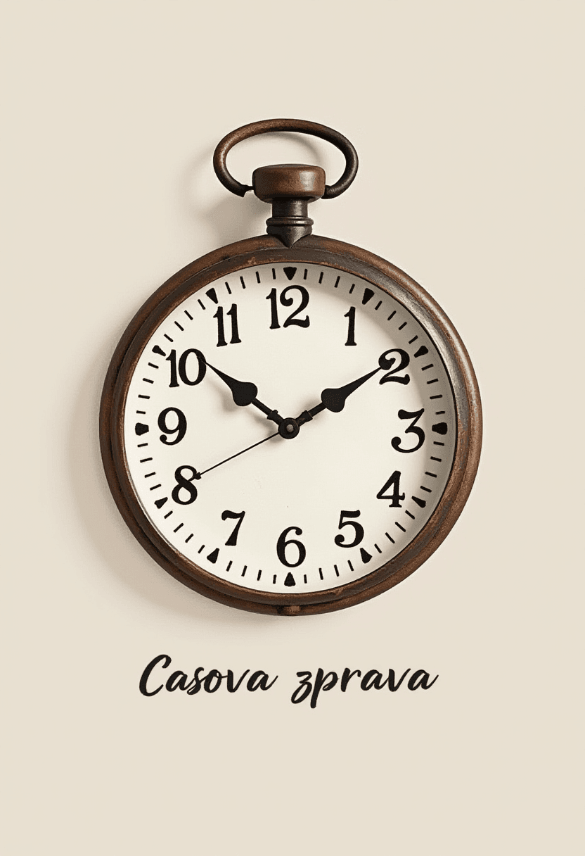 Casova zprava with clock logo