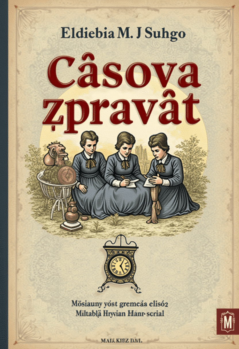 časová zpráva clock logo cover design