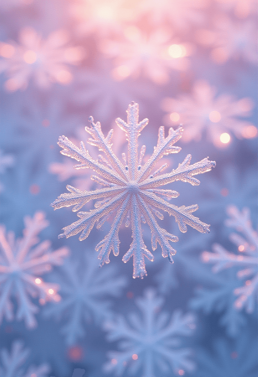 Ultra Fine Photography of Snowflakes