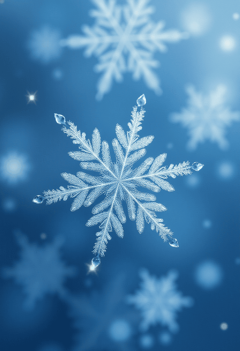 Ultra Fine Photography of Snowflakes