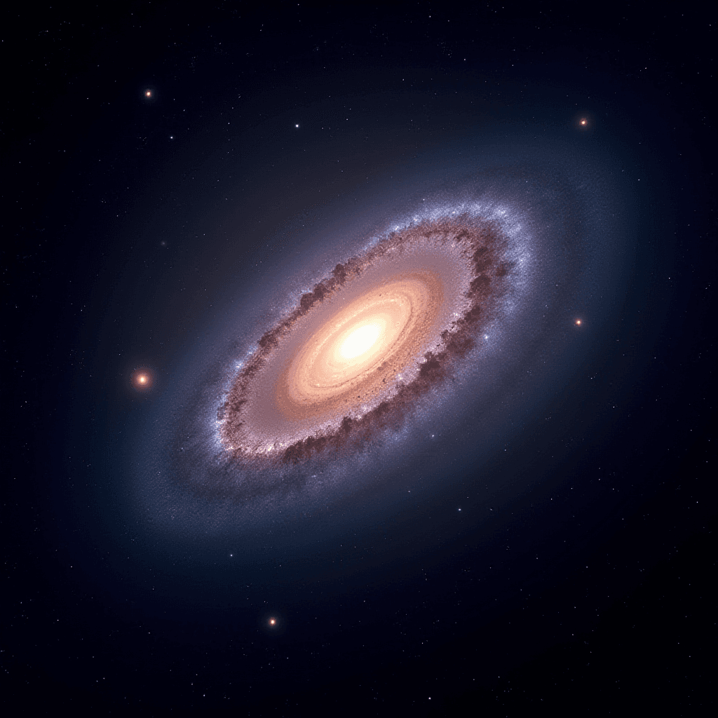 Breathtaking Galaxy with Swirling Stars and Dust