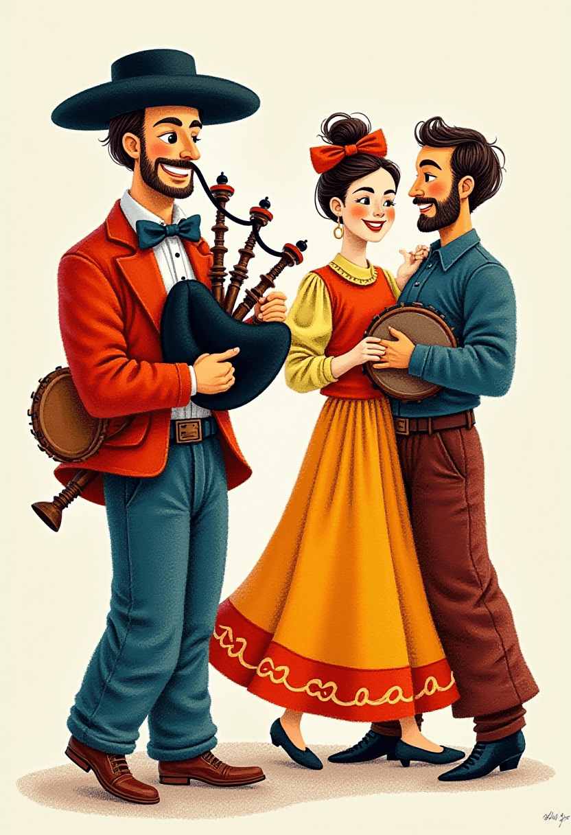 Traditional Galician Music Scene