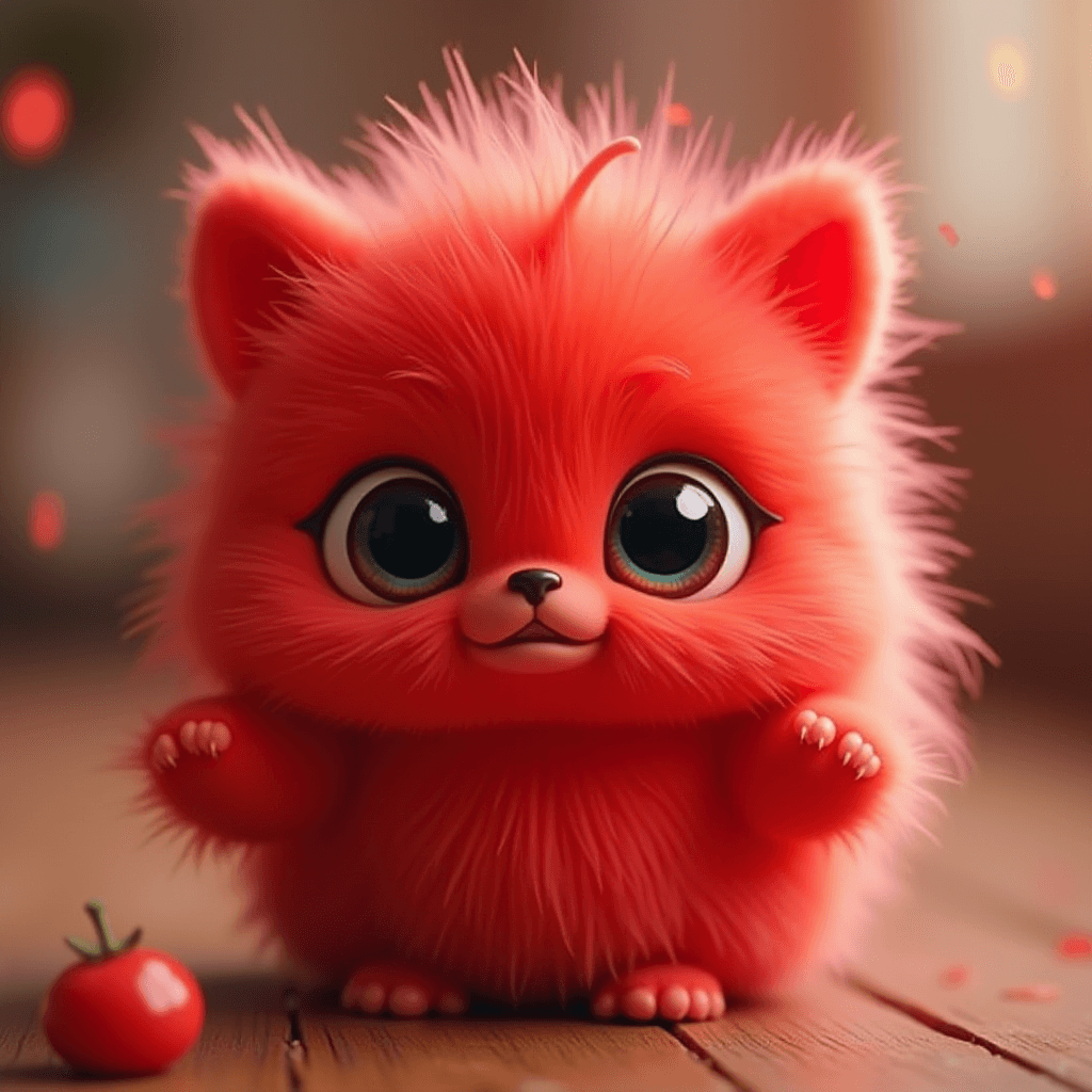 Cute Fantasy Creature with Big Eyes