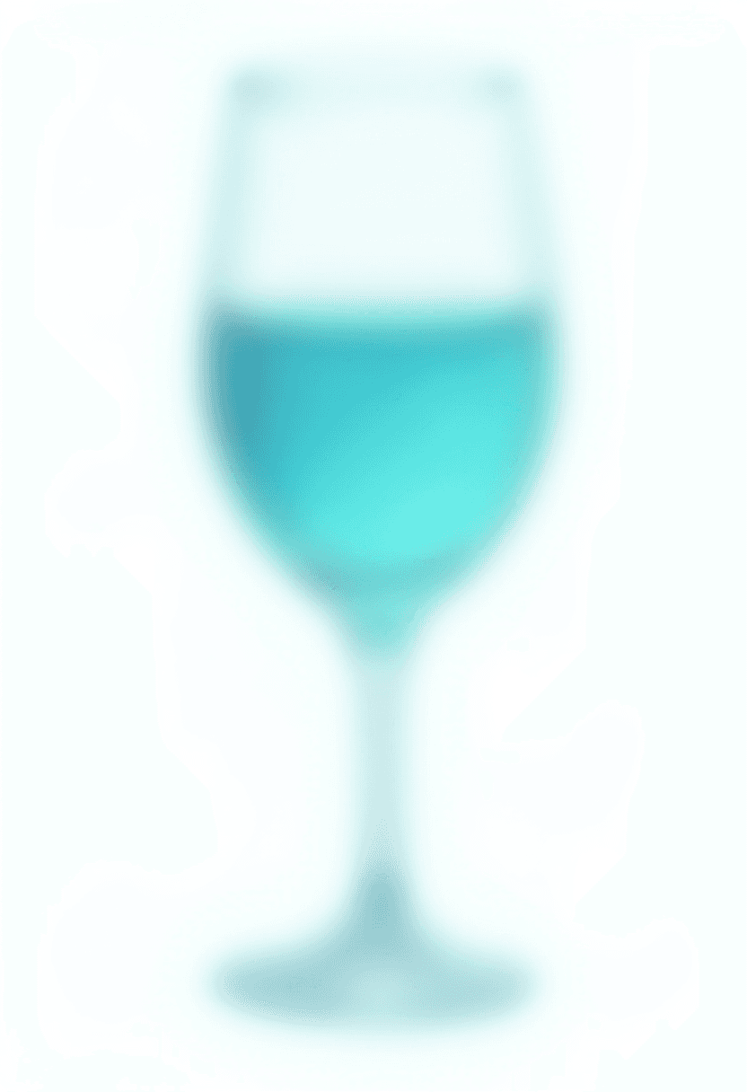 Abstract Cyan Hightball Glass Illustration