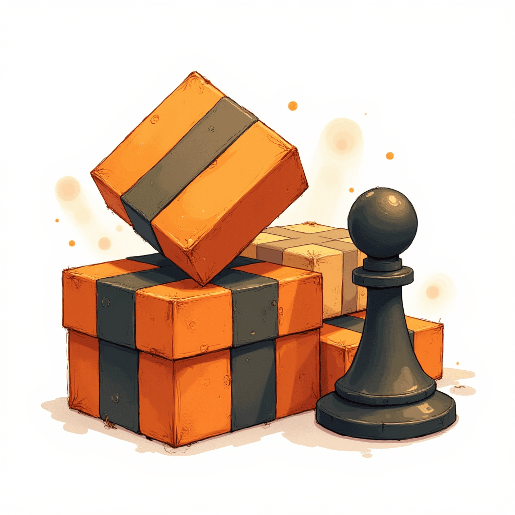 Boxes of Board Games Illustration by Abigail Larson