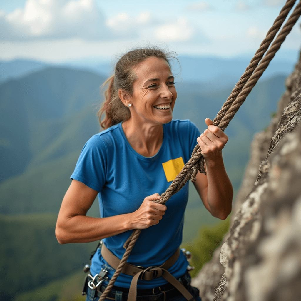 Mountain Climbing Woman