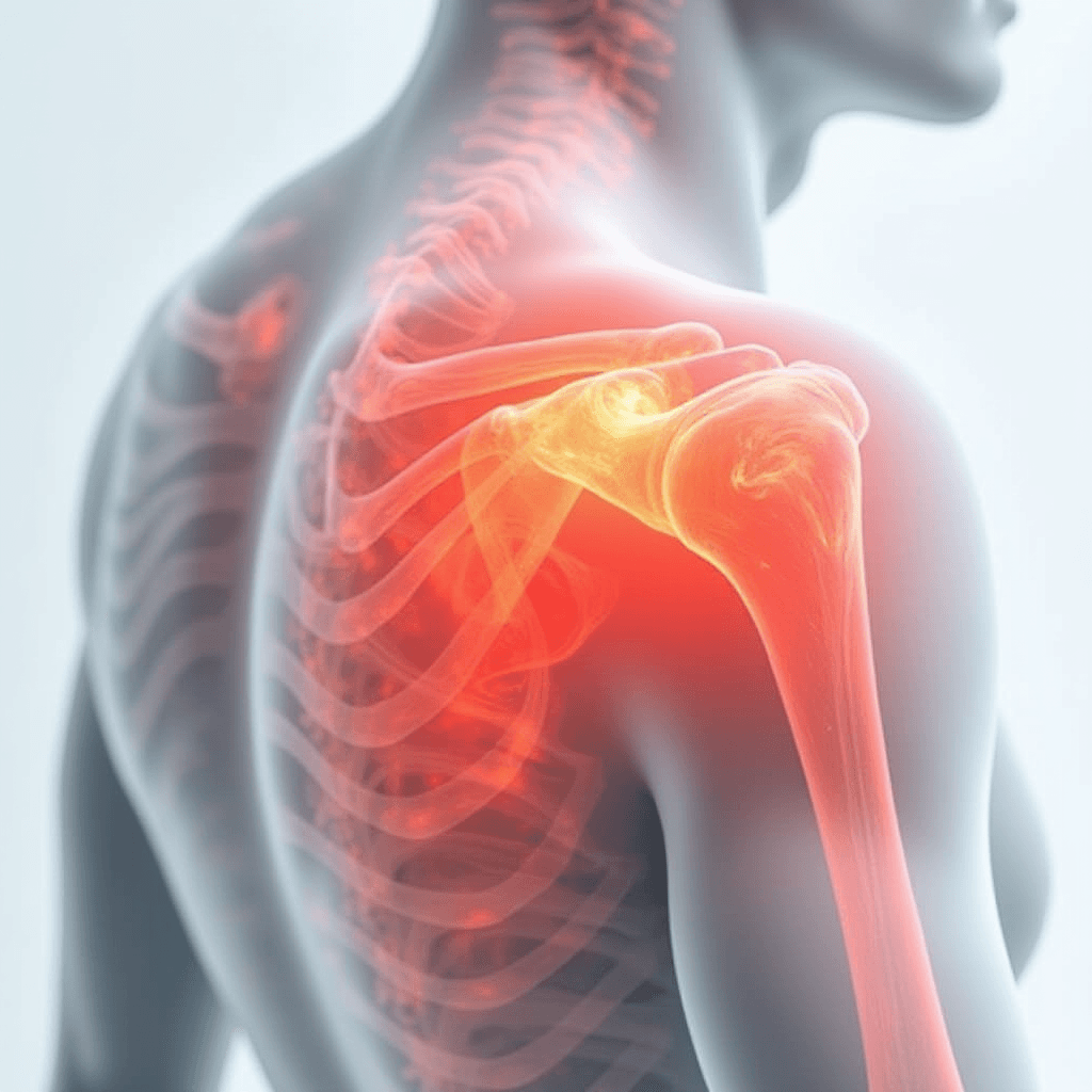 Frozen Shoulder Anatomical Illustration