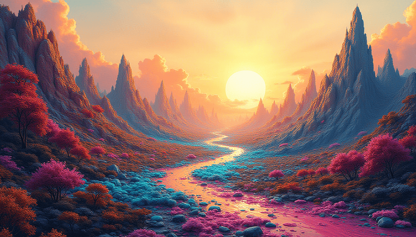 Colorful Fantasy Landscape