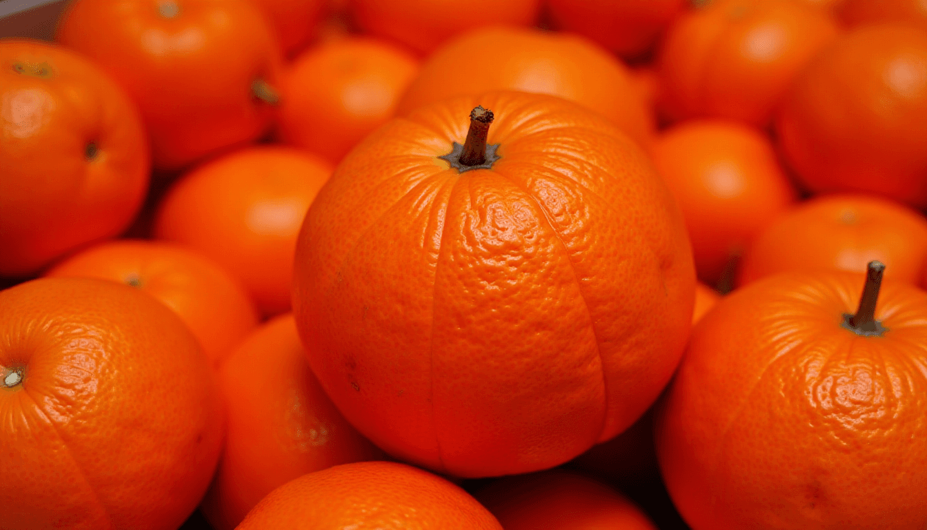 Oranges with Red Skin