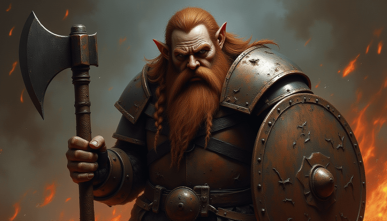 Channel Dwarf in Dark Fantasy World