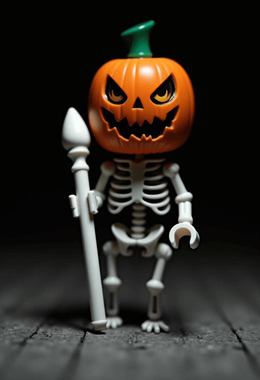 Menacing LEGO Skeleton Figure