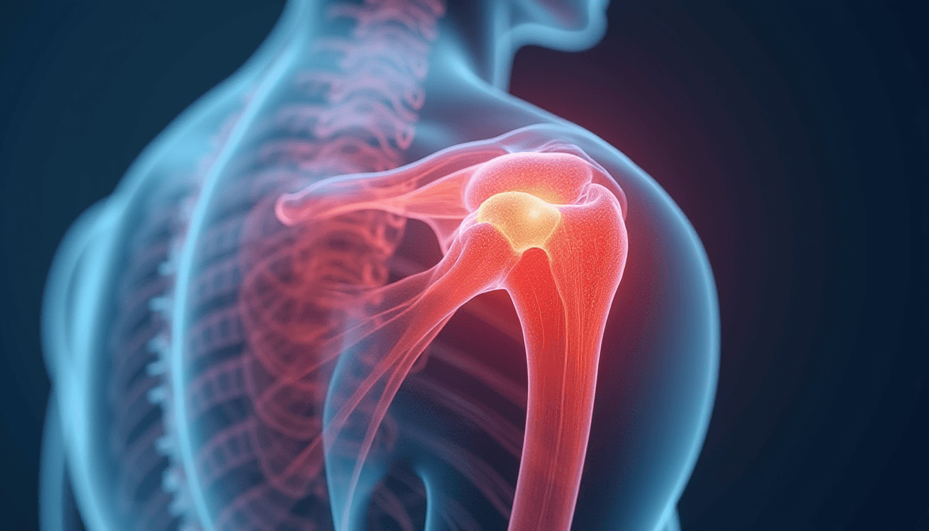 Frozen Shoulder Anatomical Illustration