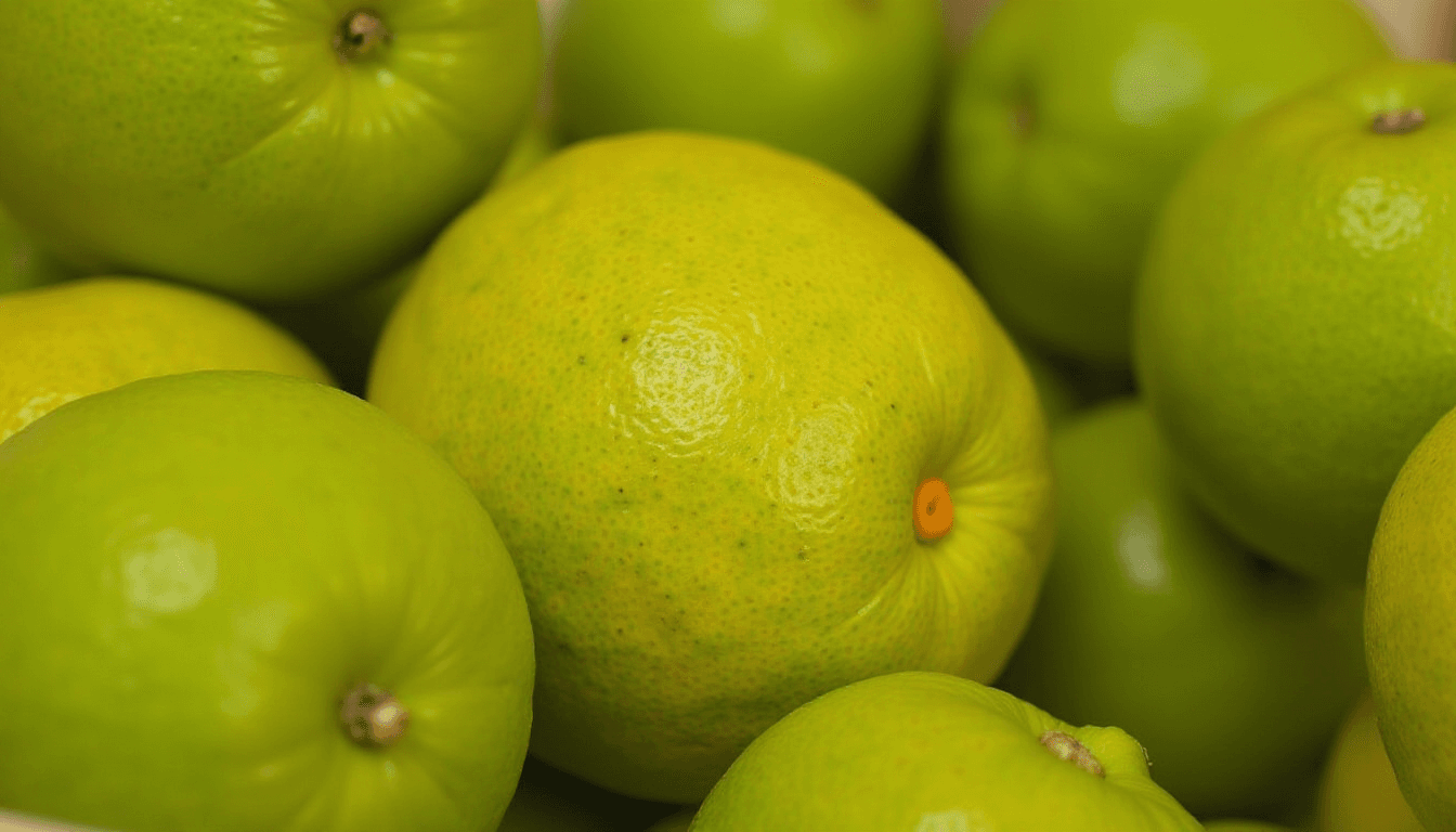 Vibrant Green Skin Oranges