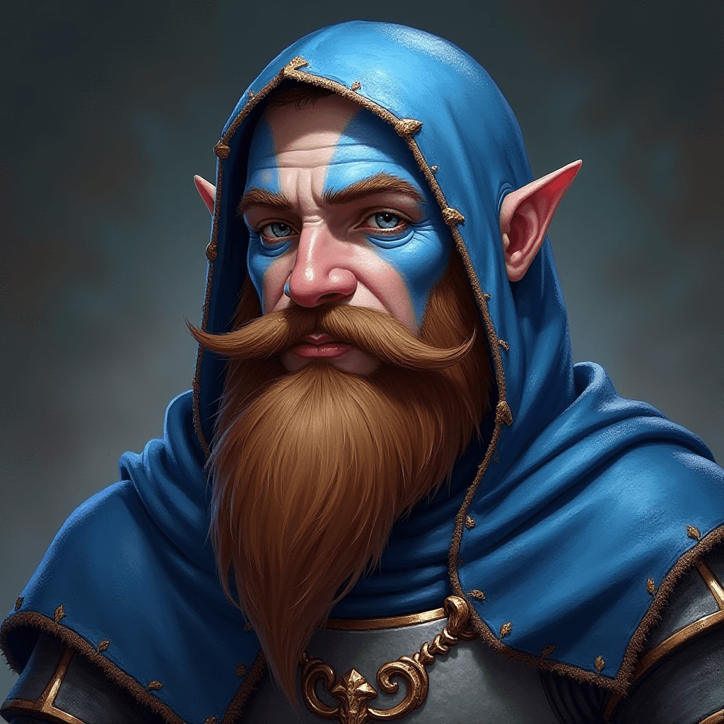 Cleric Dwarf in Baldur's Gate 2 Style