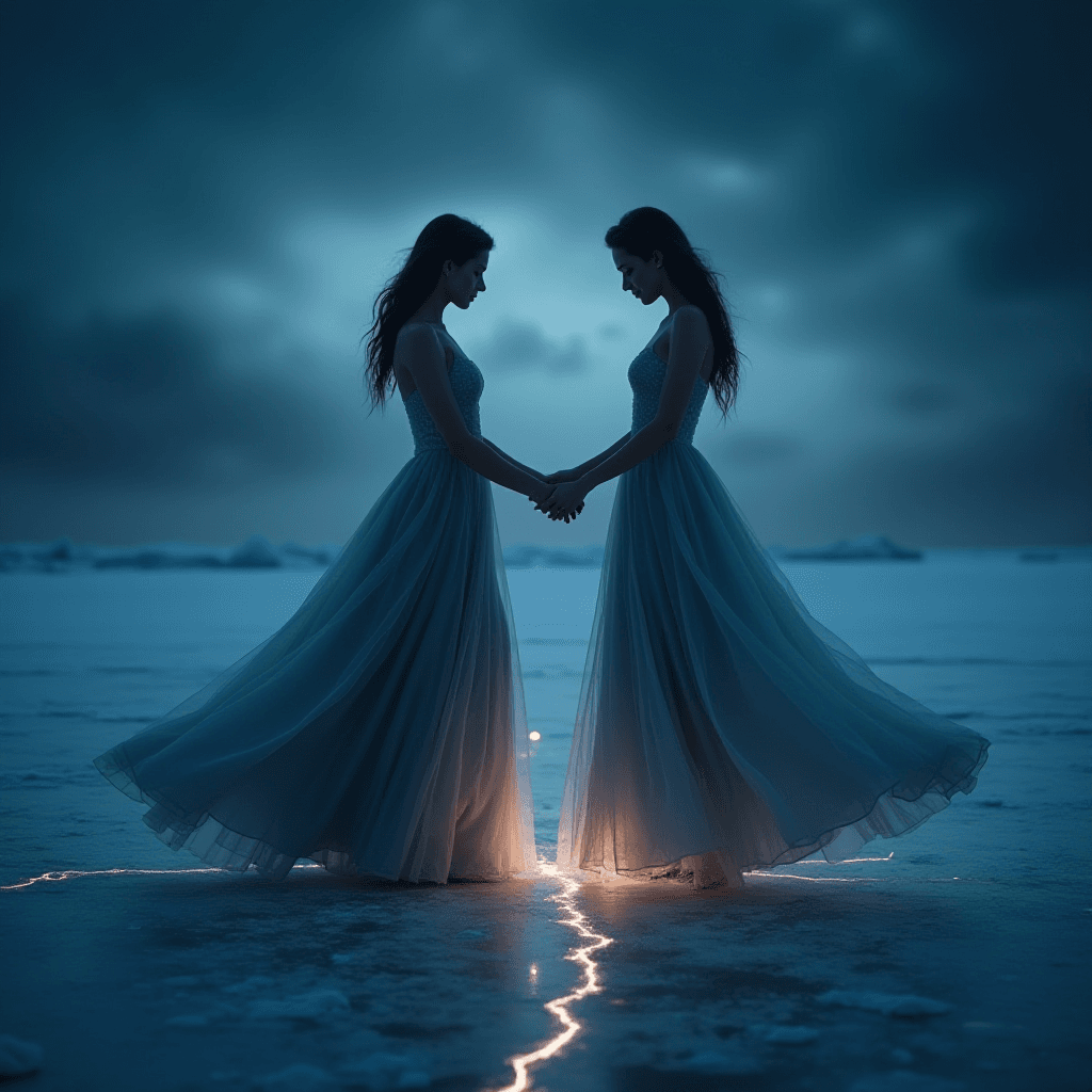 Frozen Dance under Stormy Night