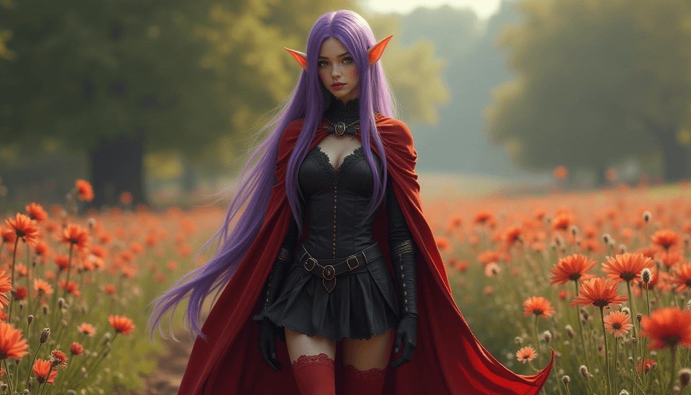 Fantasy Female Elf in Hyper Realistic HD