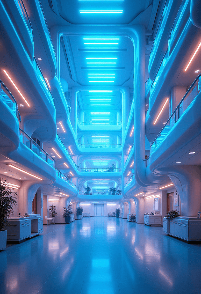 Futuristic Hospital Powered by AI