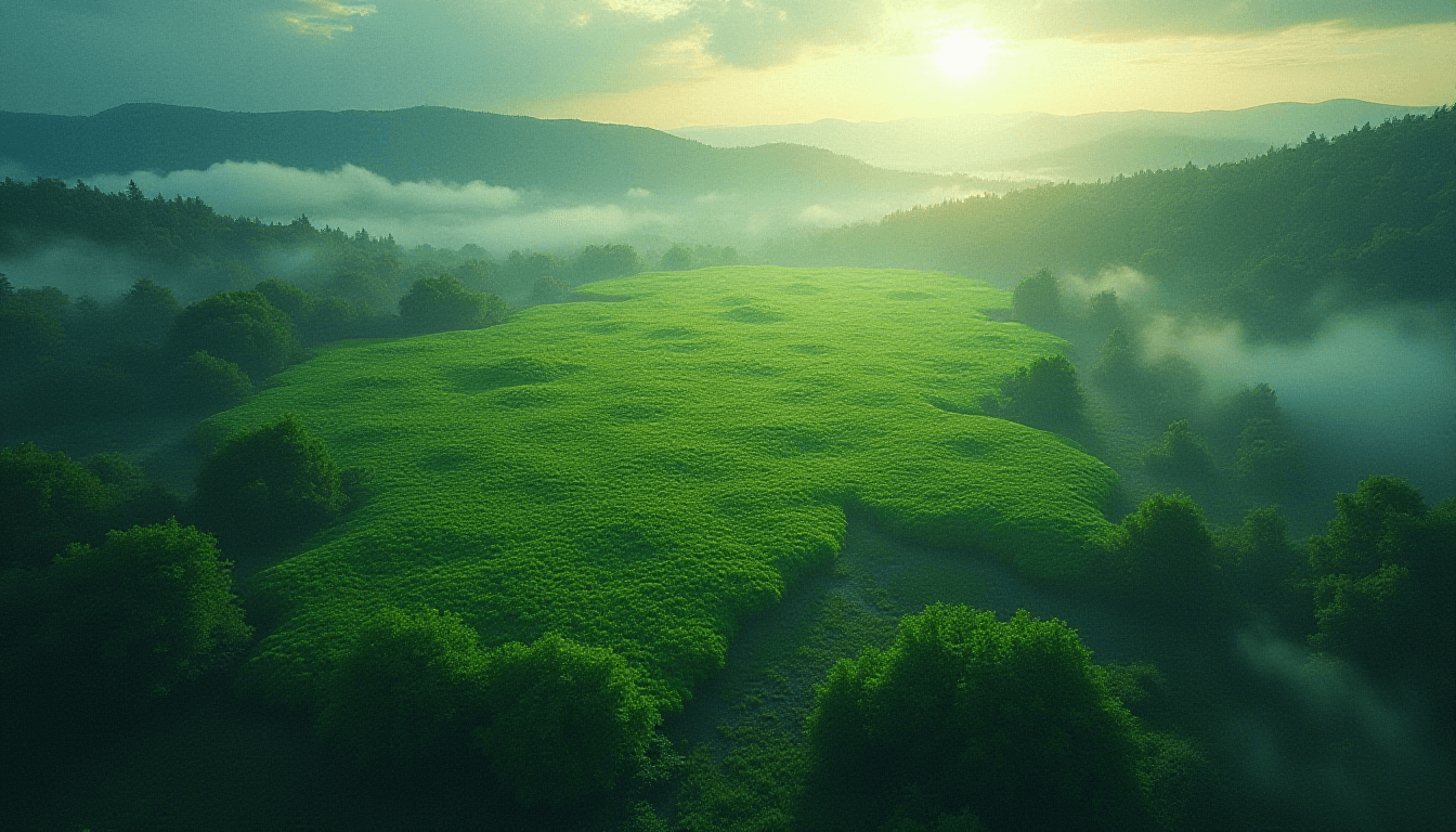 Leaf Biome from Aerial View