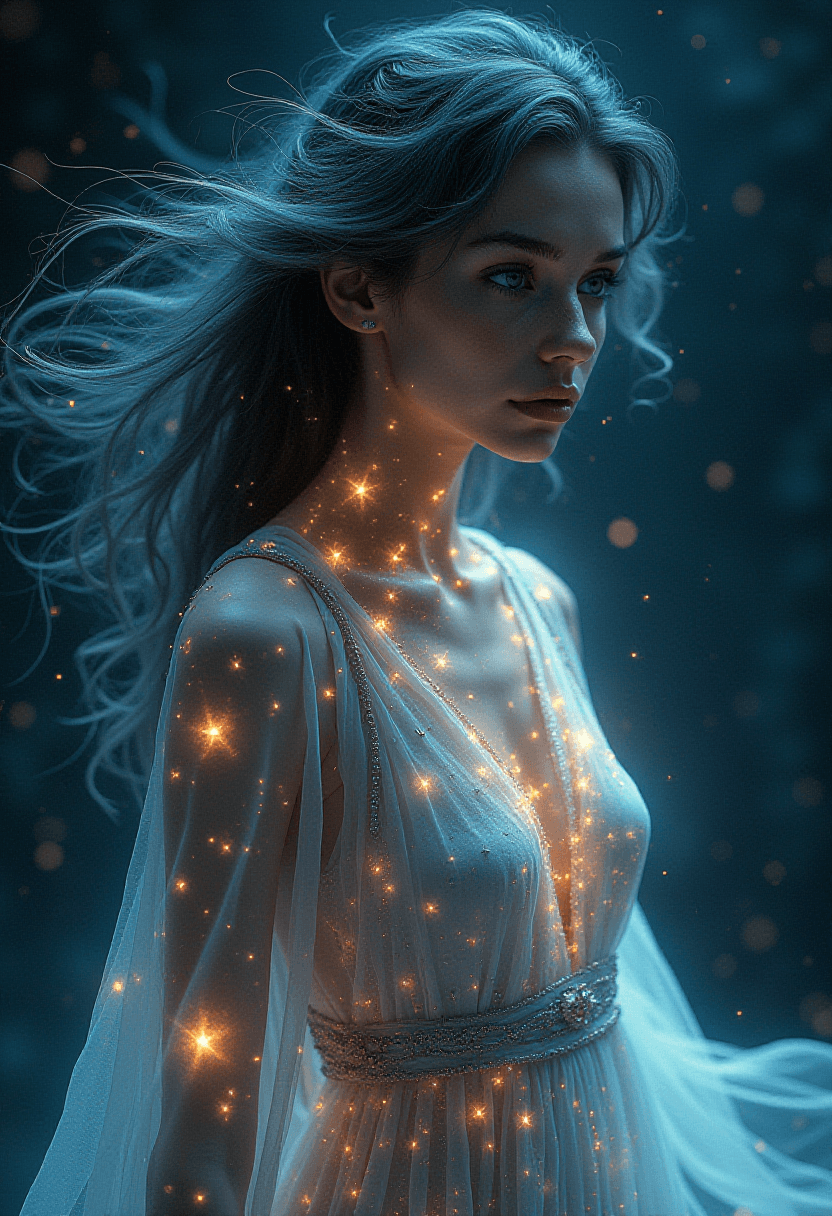 Fantasy Female in Starry Robes