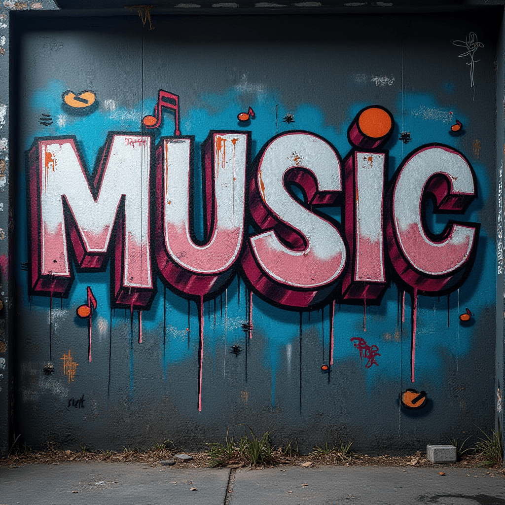 Graffiti Music Wall