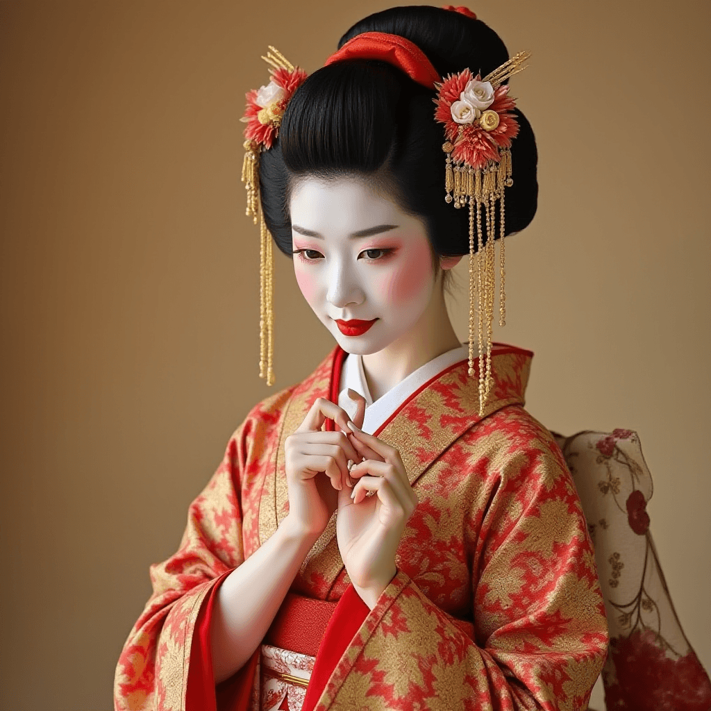 Japanese Feudal Courtesan Geisha