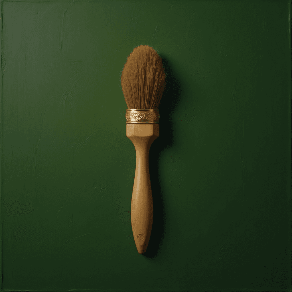 Renaissance-Style Painting of Adams Family Hand Brush