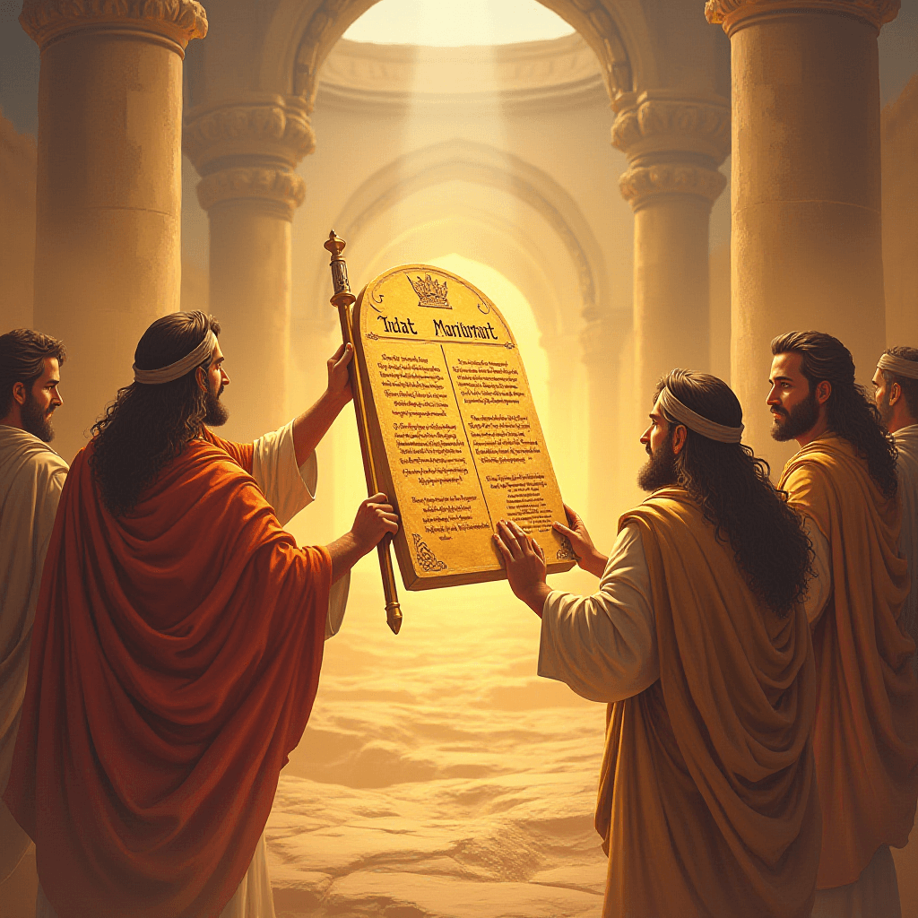 Moses Receives the Ten Commandments