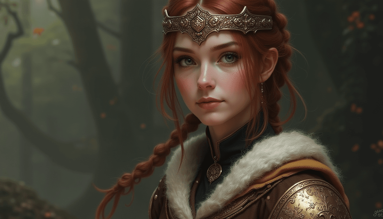 Fantasy Female Character in Medieval Setting