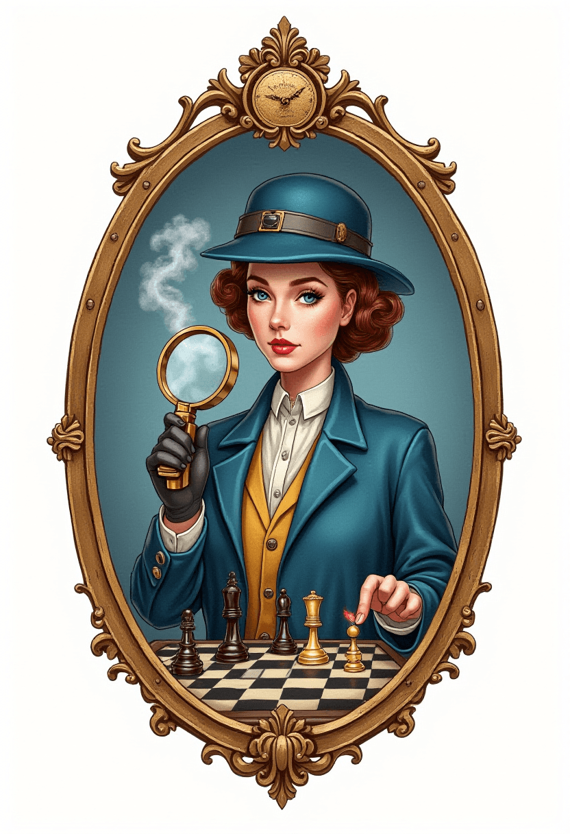 Victorian Era Investigator Plays Chess