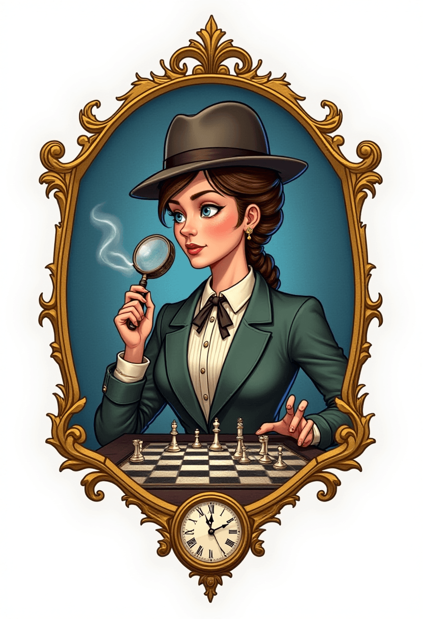 Victorian Era Investigator Playing Chess