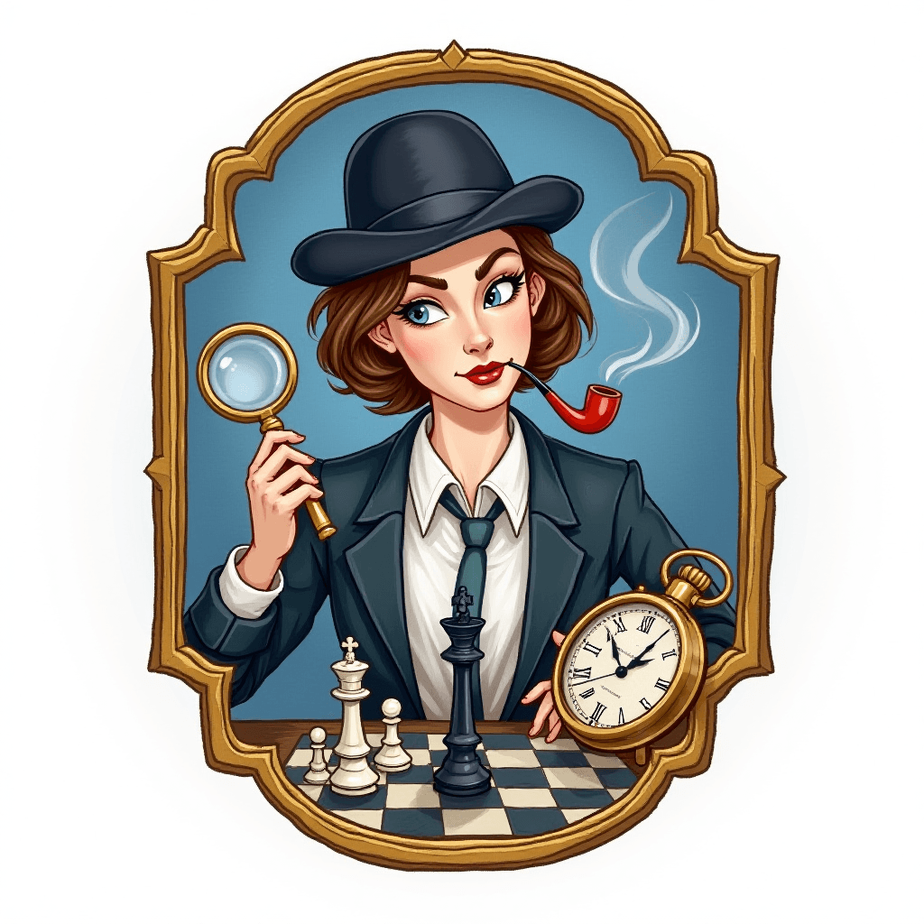 Victorian Era Investigator Playing Chess