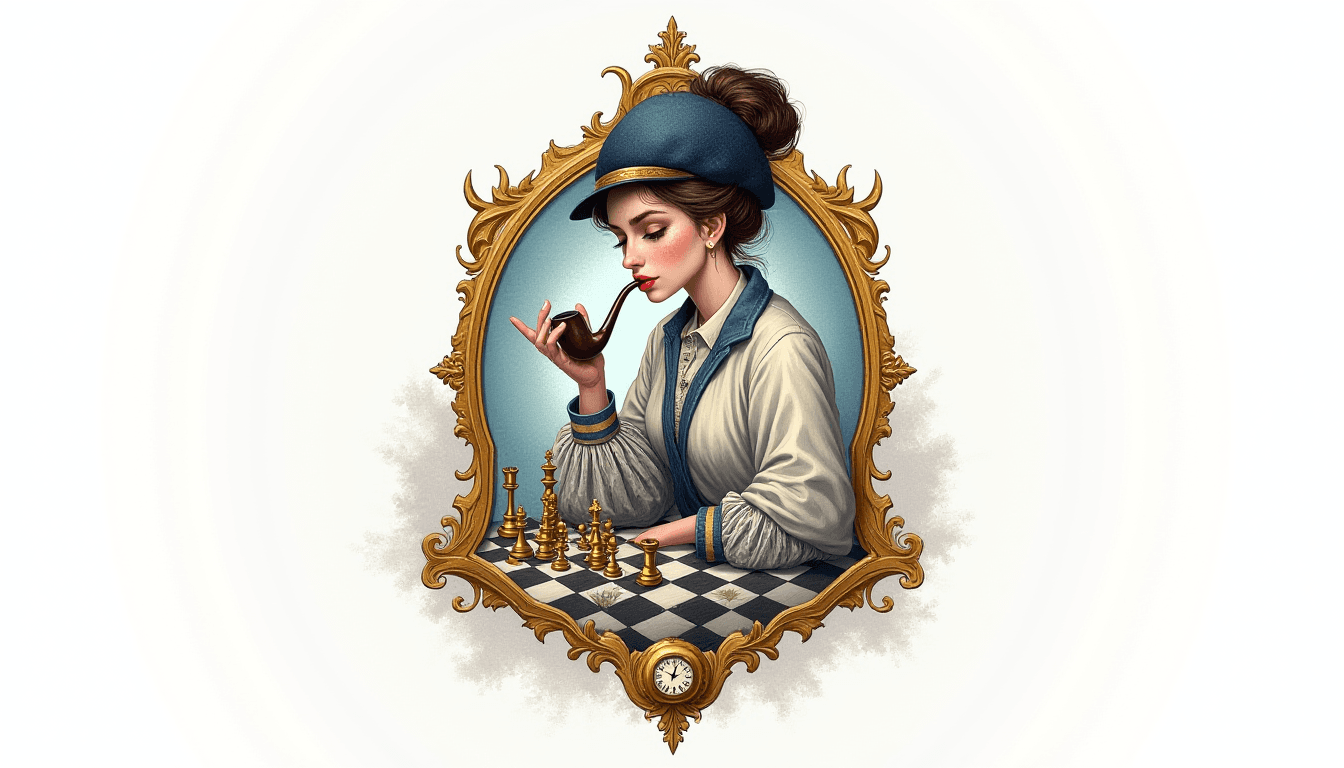 Victorian Era Investigator Playing Chess