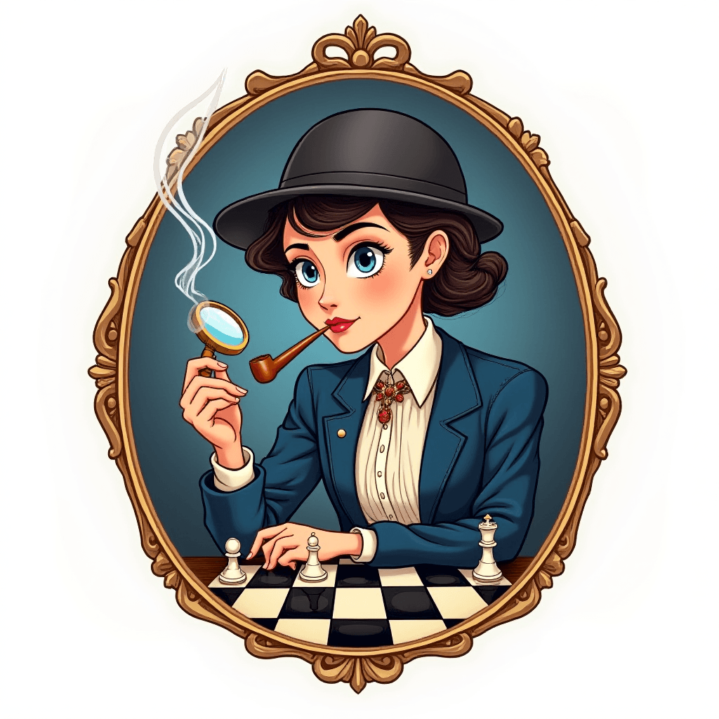 Victorian Era Investigator Plays Chess