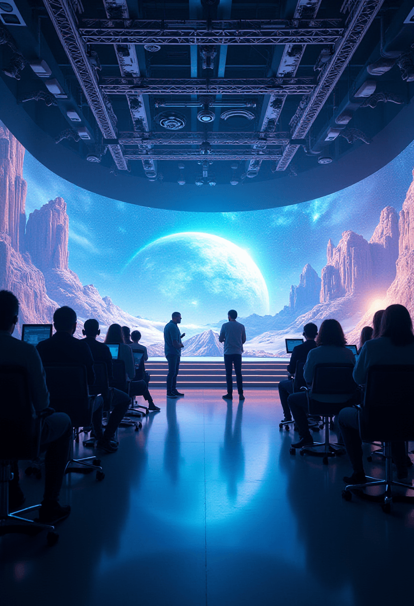 Futuristic Virtual Studio Environment