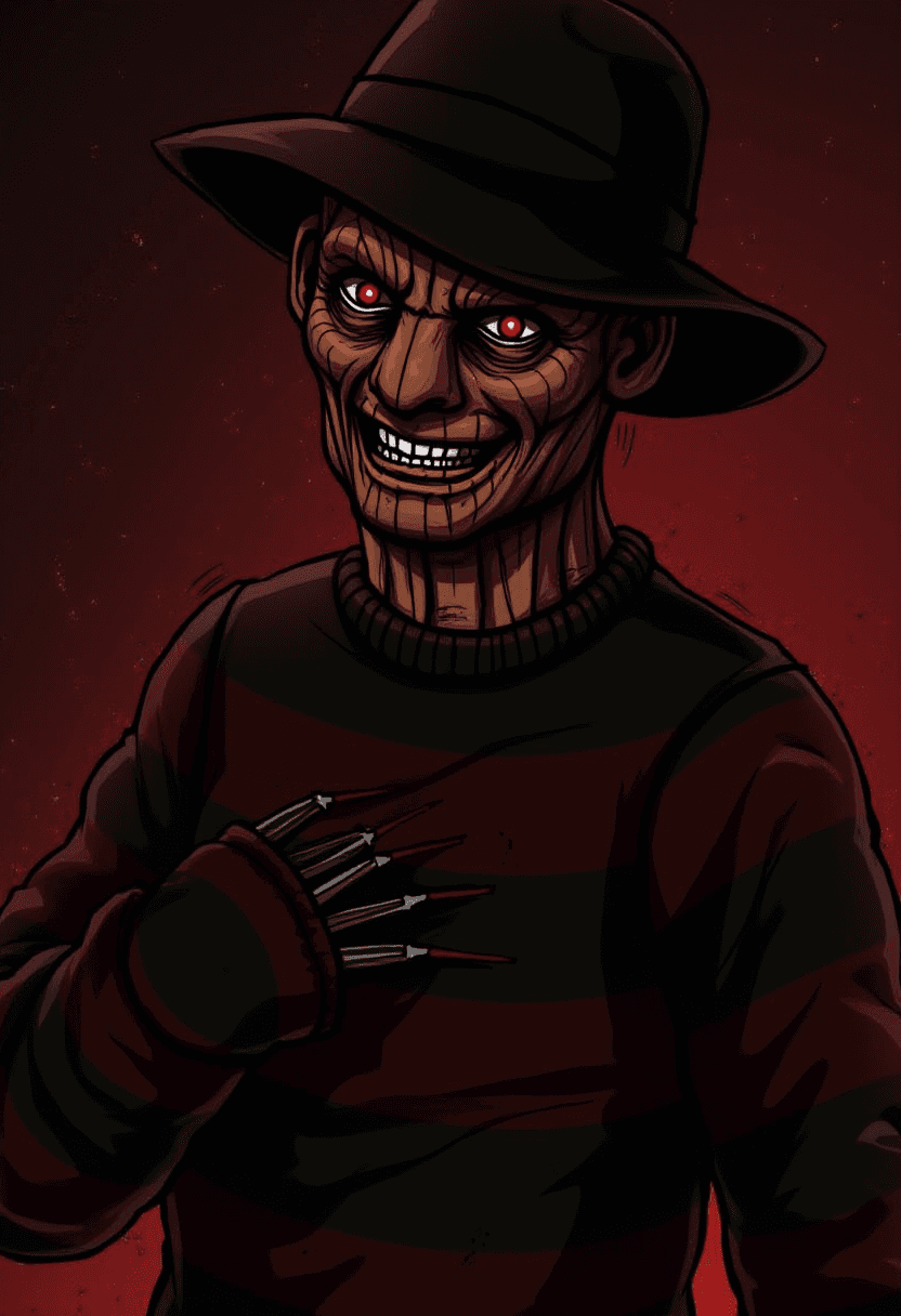 Freddy Krueger with Razor Knife Claw