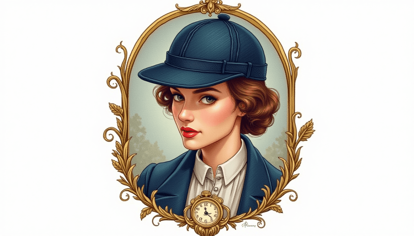 Enola Holmes Investigator Badge Illustration