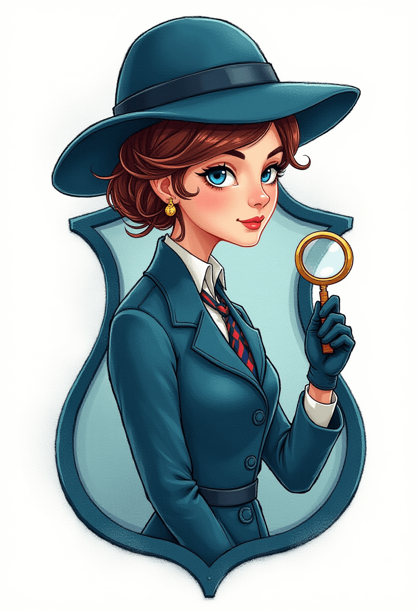 Victorian Era Investigator's Badge Art