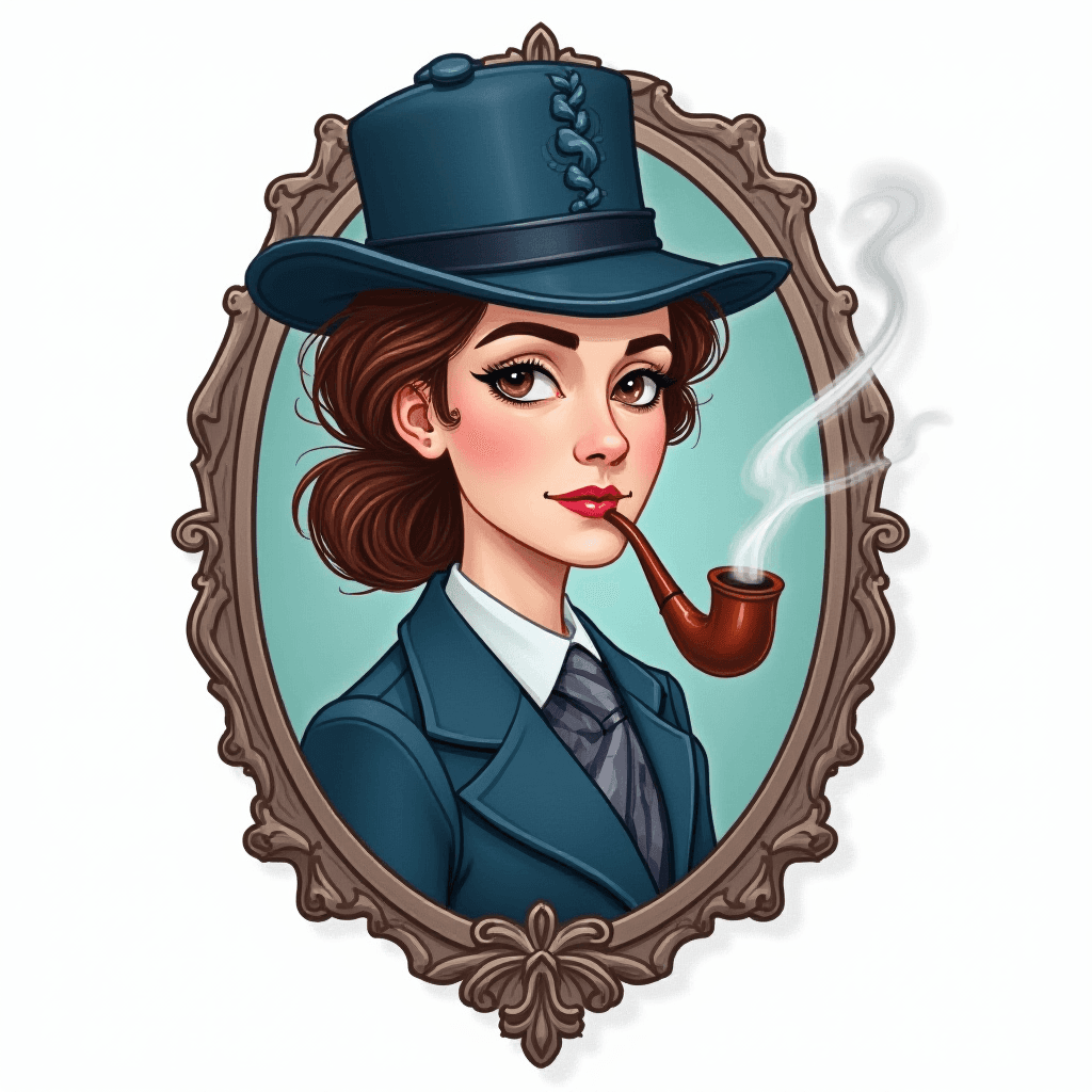 Badge Illustration with Investigator