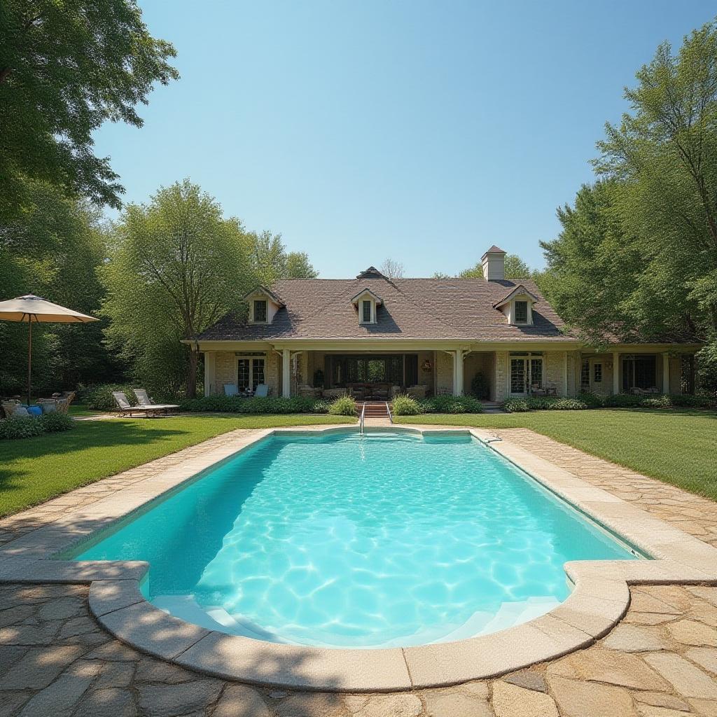 Retro Ranch Pool View