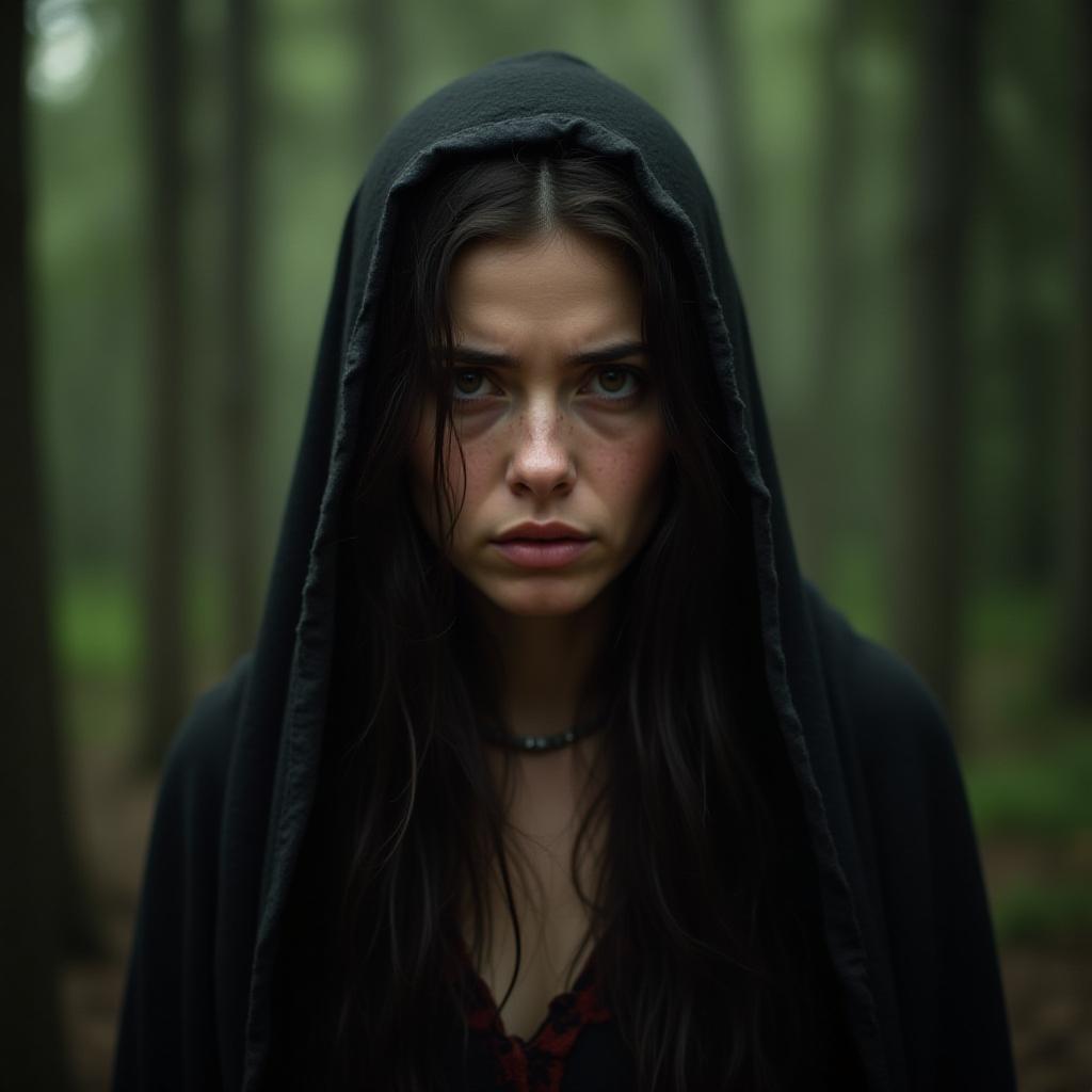 Turkish Woman in Medieval Forest