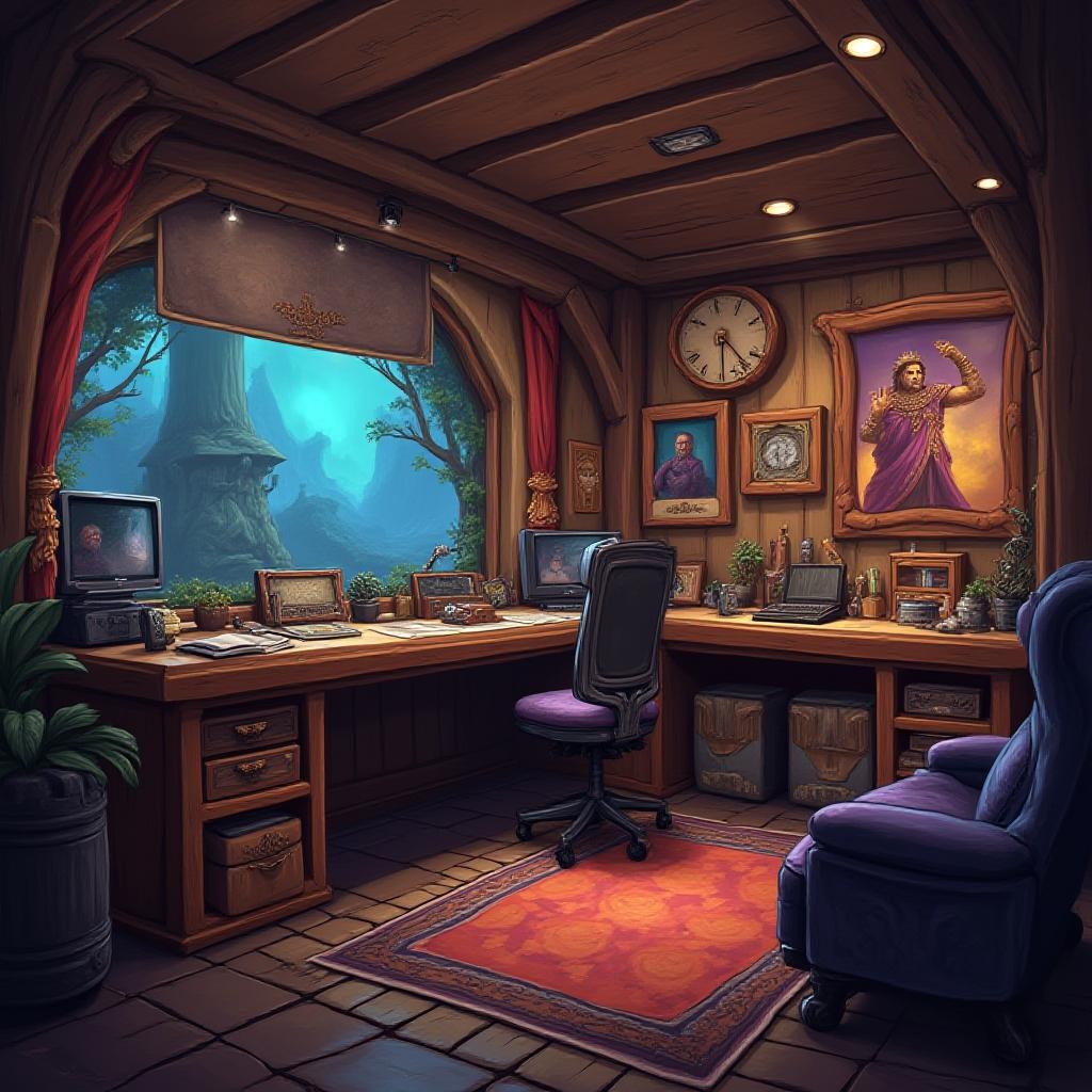 Warcraft Gaming Room Interior