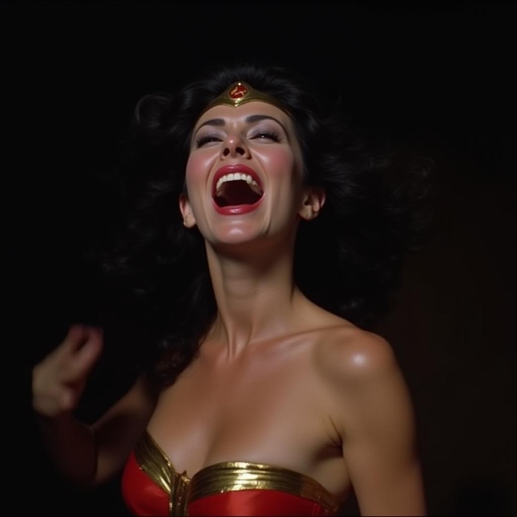 Wonder Woman Headshot by Helmut Newton